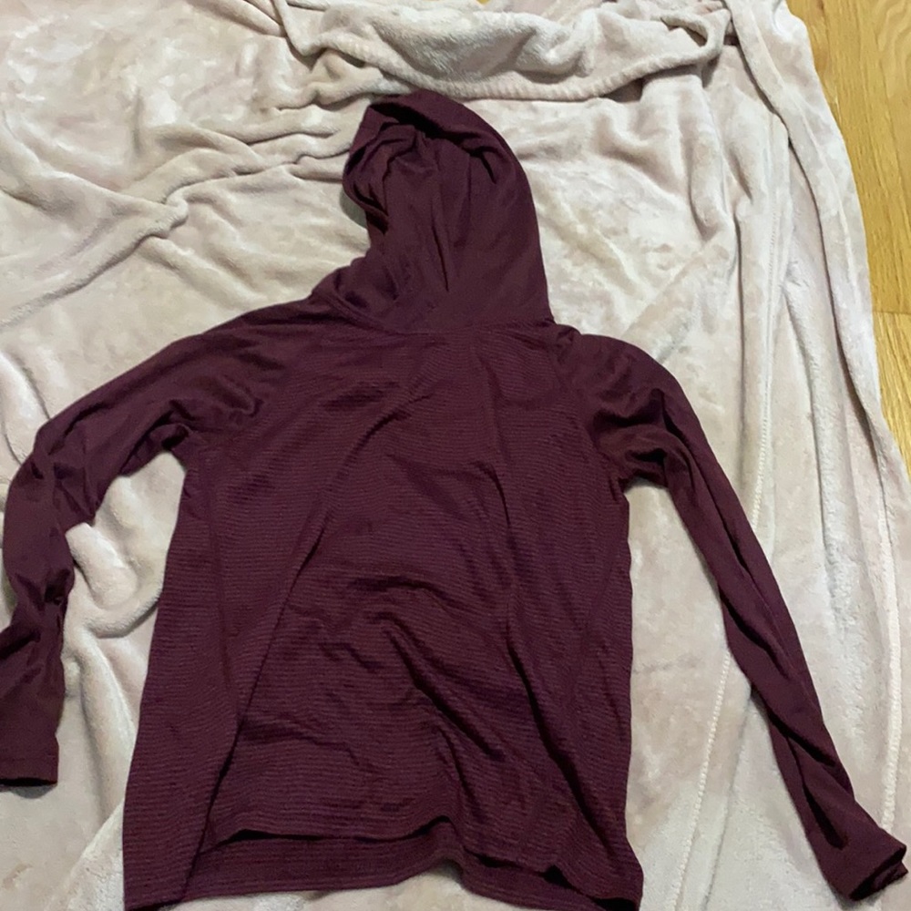 Red thin hoodie